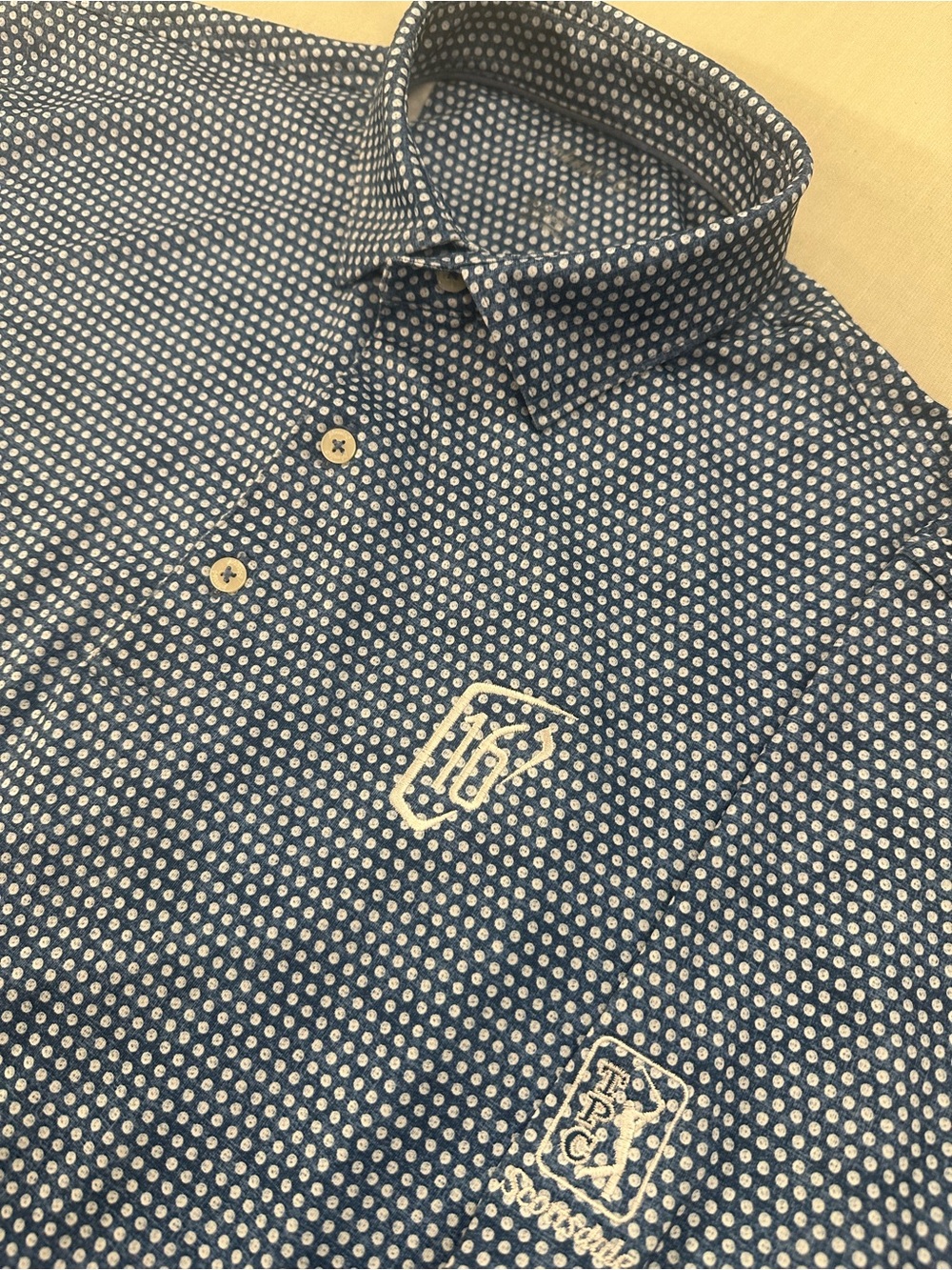 Johnnie-O Men's Blue Golf Polo x 16th Hole TPC Scottsdale
